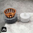 Pic-2024-04-11T214513.300.png Miniature Brazier Led Candle Sleeve / No Supports