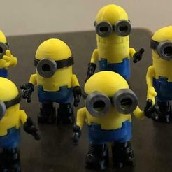 minion_group_above.jpg Free 3D file Minion Parts・Object to download and to 3D print