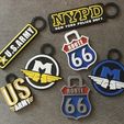porte clef01.jpg STL file Keychain set - Keychain lot・3D printing template to download