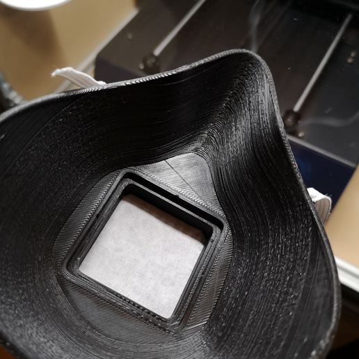 COVID-19 COFFEE FILTER WEDGE MASK COVID-19 - 3D model önizlemesi