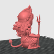 8.png Goddess Durga Maa Chibi Style Sitting on Lion | 3D Printable STL File | Hindu Warrior Goddess | FDM & Resin Ready (Unsupported)