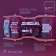 a4.jpg Fichier 3D gratuit FLINT's CAR 2077 FULL MODELKIT #VoxelabCultsCar・Plan imprimable en 3D à télécharger, BlackBox