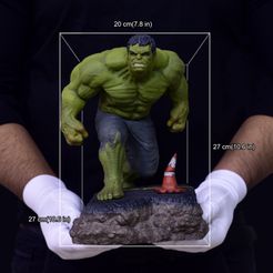 dtyud56d65.jpg 3D-Datei Hulk Premium Sammelstatue・Modell zum Herunterladen und 3D-Drucken