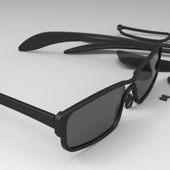 1.jpg STL file Eyeglasses 3D・3D print design to download, Pikac