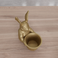 untitled4.png 3D Easter Bunny Basket 3 as Stl File & Easter Gift, Easter Day, Bunny Planter, Easter Basket, Bunny Ears, 3D Print File, Indoor Planter
