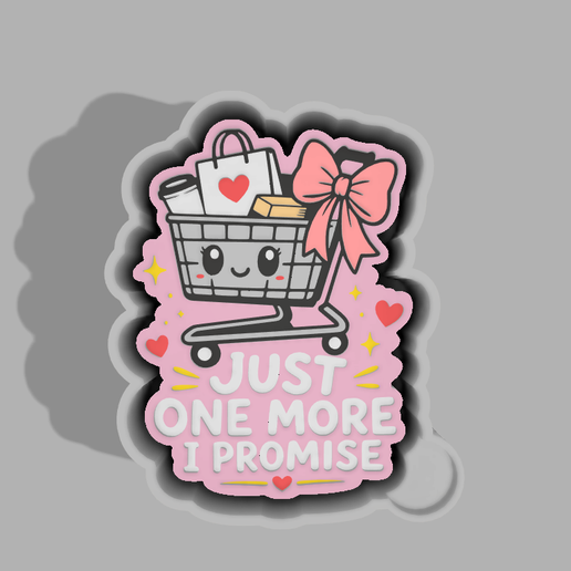 🛒🎀 Shopping Cart Bow Mold – Freshie, Keychain, Resin & Candle Mold