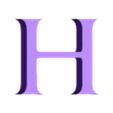 H.stl Letras y Números ASSASSINS CREED | Logo