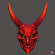 01.jpg Teufel Maske - Satan Maske - Hannya Maske - Halloween cosplay 3D-Druck Modell