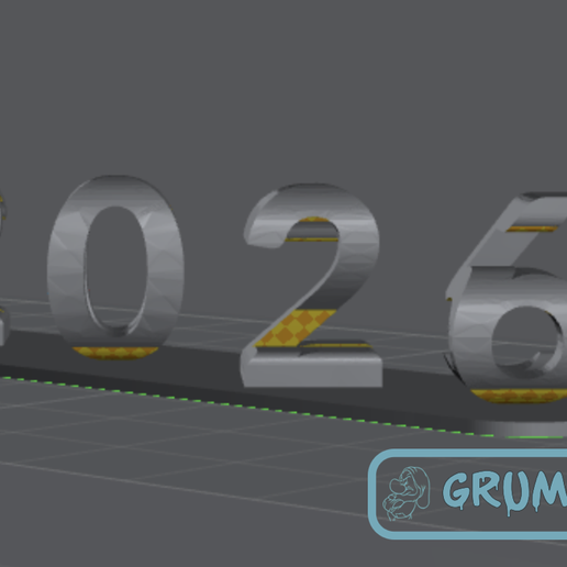 Double text 2025-2026 - 3D model önizlemesi