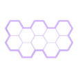 1384 Hexágonos 40mm.stl Hexagon multiple cutter set