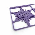 2.jpg 3d Printable STL Holiday Snow Stocking Sprue – 3D Printable Royalty-Free Holiday Ornament – Unique Gift Card – Easy-to-Assemble Holiday Decoration