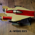 zpaint 5.png STAR WARS   A-WING RZ-1 STARFIGHTER with BASEMENT