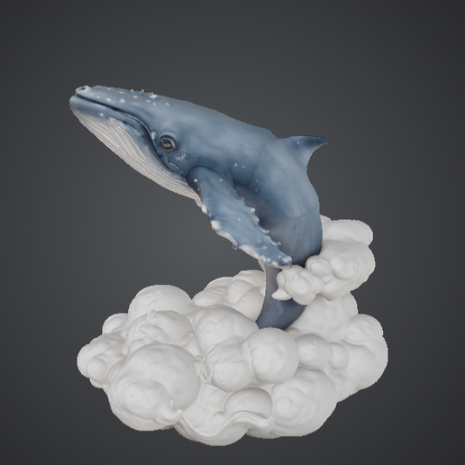Breaching Whale Sculpture – Ocean Wildlife Display