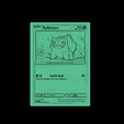 bulbassaur1.png INITIAL TRIO OF POKEMON KANTO CHARMANDER, BULBASAUR AND SQUIRTLE POKEMON CARDS