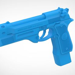 1.632.jpg Beretta 92FS du film Underworld Awakening Modèle d'impression 3D à l'échelle 1:12