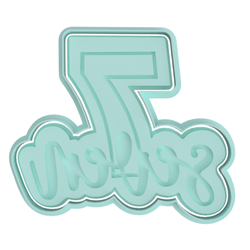 Seven-(Embossed).png Numbers 1 to 10 Cookie Cutter Set (Embossed and Regular Set) - Commercial