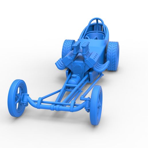 53.jpg Diecast Front engine old school dragster with shell Version 5 Scale 1:25