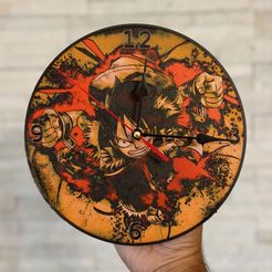 IMG_7022.jpg Archivo STL Reloj Luffy・Diseño para descargar y imprimir en 3D