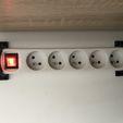 Supports de montage pour barrettes multiprises IKEA Koppla