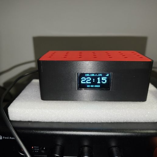 3D Printed Audio Enclosure for Raspberry Pi & DAC – Hidden or Exposed Screen Mount Options