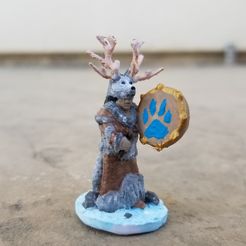 20201018_151358.jpg STL file Wolf Mother Shaman・Model to download and 3D print