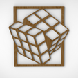 кубик-рубика.14.png Rubik's Cube Wall Art SVG STL PNG | 3D Optical Illusion Panel for Laser Cut, CNC & 3D Printing | Puzzle Geometric Decor