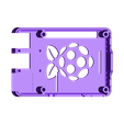 Top_Logo_MM2_Color1_Cam_Disp_Pins.stl Malolo's screw-less / snap fit Raspberry Pi 3 Model B+ Case & Stands