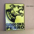 cartel-letrero-rotulo-cuidado-con-el-perro-agresivo-antirrobo.jpg dog head, dog care, dog, logo, sign, signboard, sign, protection, dog, animal