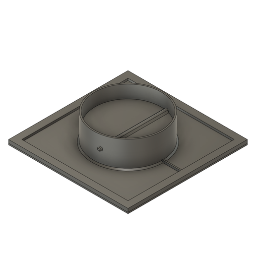 Ventilation Valve + Grid - 3D model önizlemesi