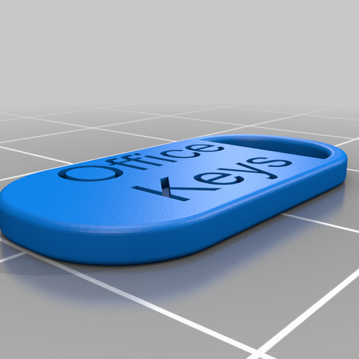 Keychain tag (Home & Office) 3D model