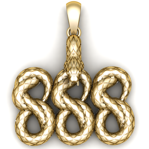 Serpent Infinity Loop Pendant