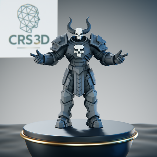 Minotaur Warrior Armored Dark Champion Fantasy RPG