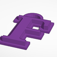 F.png LLAVERO LETRA F ( LETTER F KEYCHAIN )