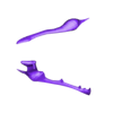Jaw_left.stl Light-up Gaster Blaster Skull
