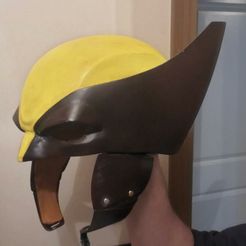 wolverine-complete.jpg OBJ file Wolverine helmet・Template to download and 3D print