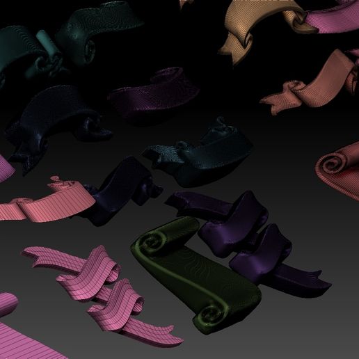 🎀 ribbons・ 3D File for 3D printing and CNC machining - Laser cutting・Cults