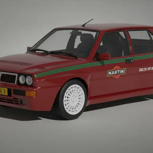 Lancia Delta HF Integrale Evoluzione – Rally Hatchback STL 3D Print Model
