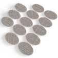105mm-x-70mm-Oval-1.png 105mm x 70mm Oval Scenic Wargaming Bases - Stone Bricks & Slabs