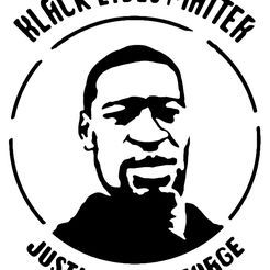 GeorgeFloydStencil.jpg Justice for george stencil