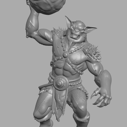 Bugbear male barbarian