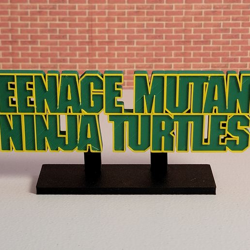 TMNT-MOVIE-1B.jpg Fichier STL Aimant TMNT 1990 Movie Logo Display Teenage Mutant Ninja Turtles・Objet pour impression 3D à télécharger, Avionyx