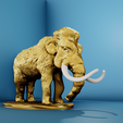 mammoth-3.png woolly Mammoth Standing Statue