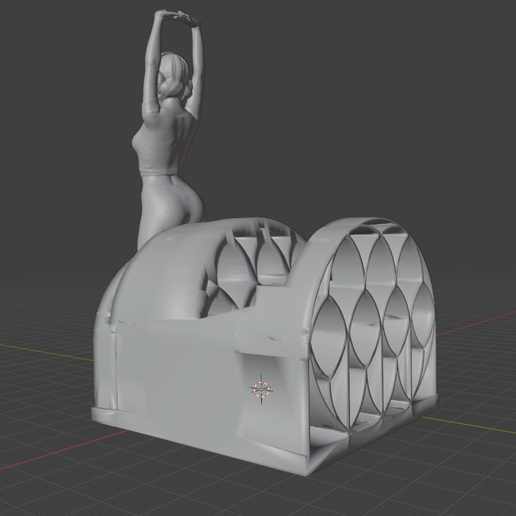 Lazy stretching PHONE HOLDER 3D model