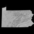 1.png Topographic Map of Pennsylvania – 3D Terrain