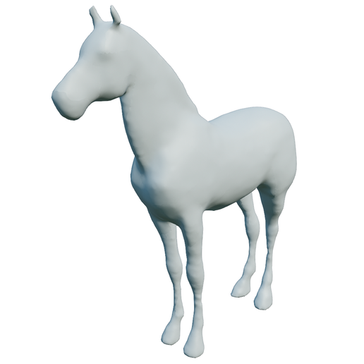 3D Printable Horse Model - Elegant Standing Horse STL File