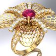 Nhan-luoi-N5098-02.jpg Flower ring - Mesh ring - Womens ring - N5098