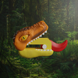 3.png Нож для гравитации динозавров - Нож для моркови T-Rex (3мф Многоцветный)