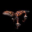GoniurosaurusSzeneDark2.jpg Japanese Cave Gecko-Goniurosaurus orientalis-STL with Full-Size Texture-High-Polygon 3D Model incl. Zbrush-Originals