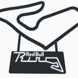 3-Capture.png Redbull Ring Track Map with Nameplate Wall Art