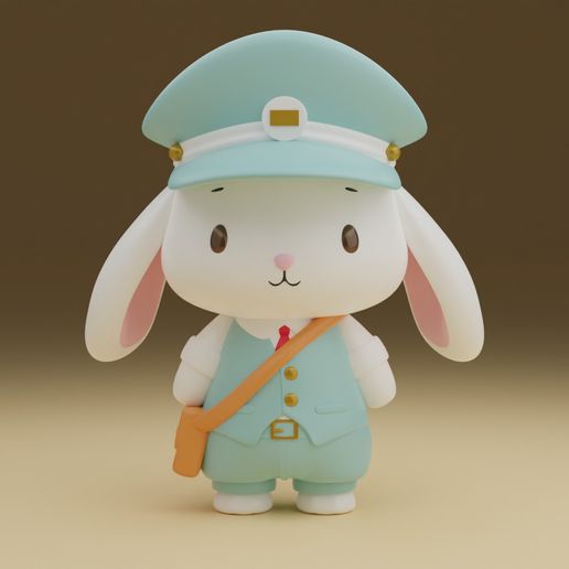 STL file Post man rabbit 👨 ・3D printable model to download・Cults